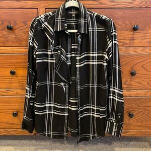 Banana Republic Dillon Flannel with ruffle detail